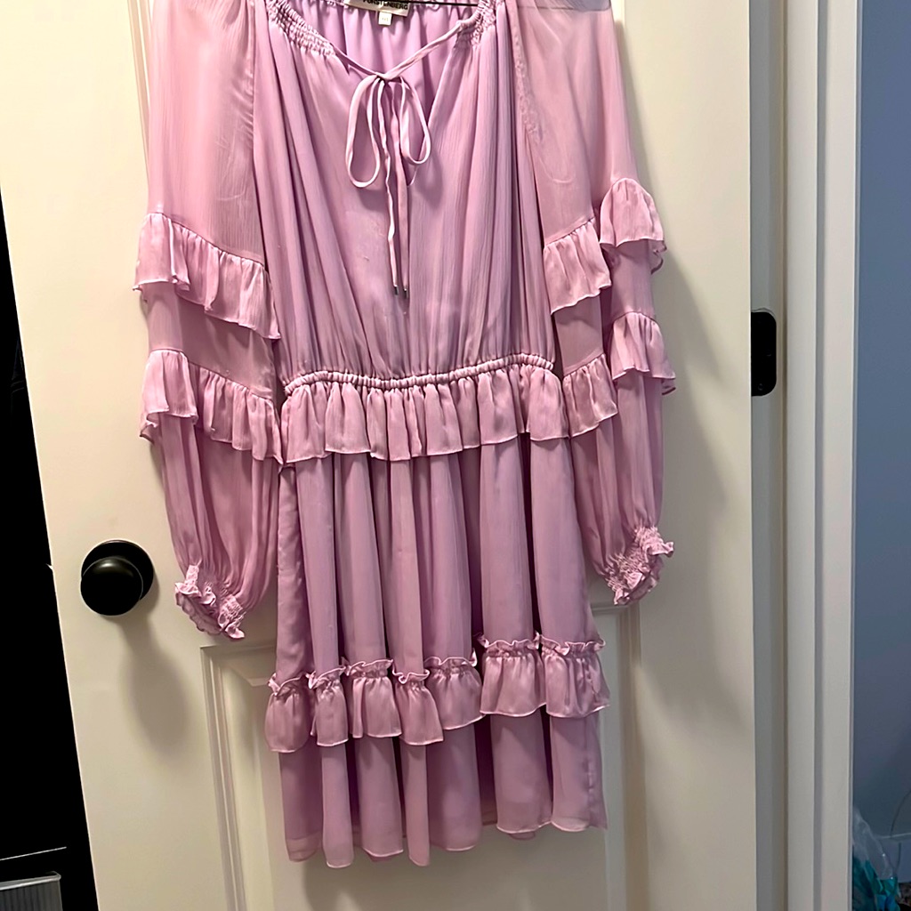 Diane Von Furstenberg Long Sleeve Dress - 100% Silk
